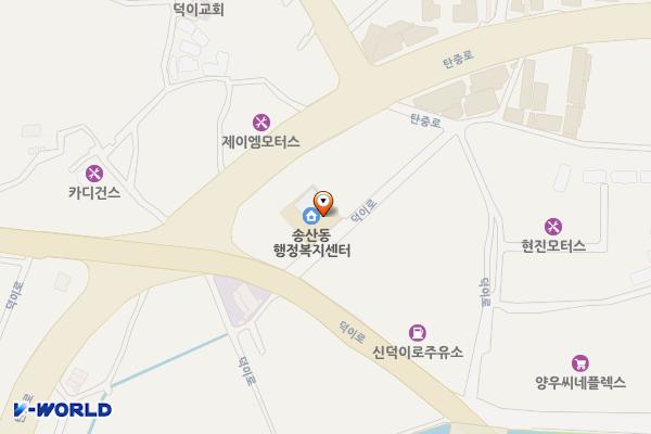 덕이동 행정복지센터 위치 지도 — 경기도 고양시 일산서구 덕이로 50-7