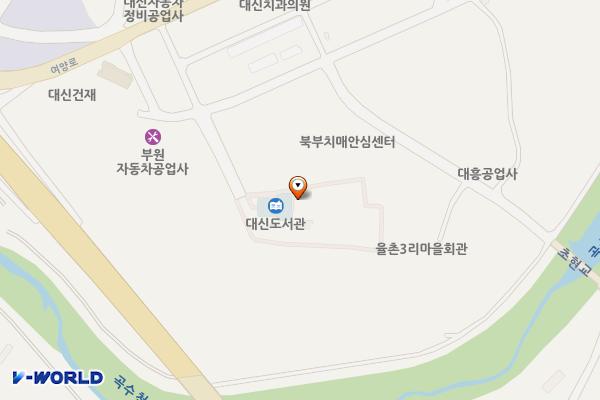 대신면 문화복지센터 위치 지도 — 경기도 여주시 대신면 율촌1길 12-9