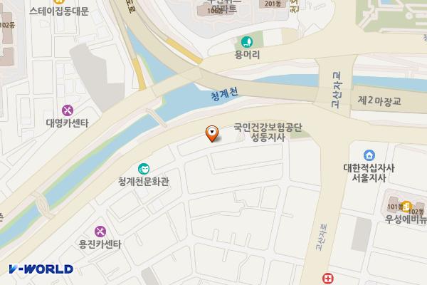 서울시설공단 위치 지도 — 서울특별시 성동구 청계천로 540