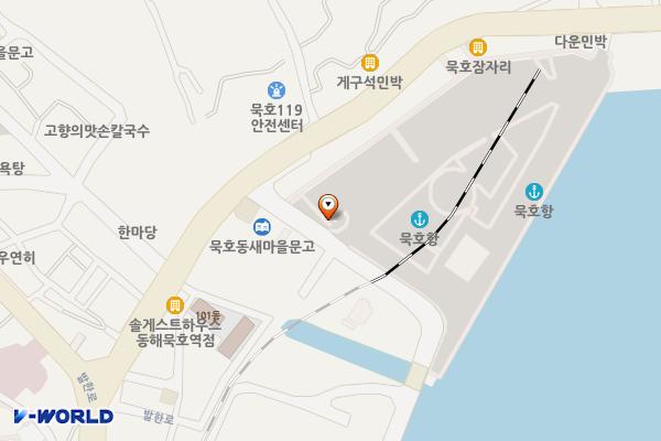 묵호항여객선터미널 위치 지도 — 강원특별자치도 동해시 일출로 22