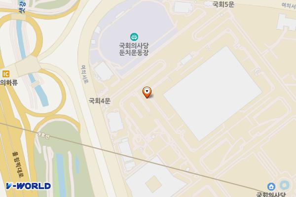 국회 서편 주차장 위치 지도 — 서울특별시 영등포구 여의도동 1