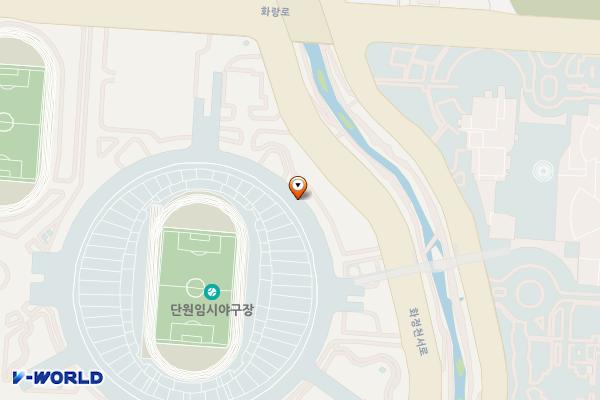안산와스타디움 위치 지도 — 경기도 안산시 단원구 화랑로 260