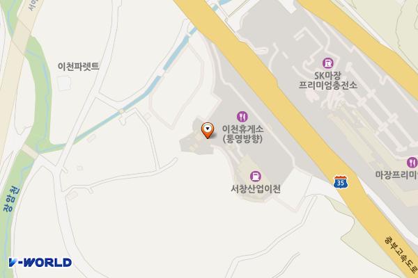 이천(남이) 휴게소 위치 지도 — 경기도 이천시 마장면 중부대로609번길 244-35