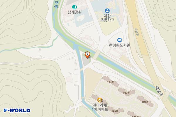 내남동 공영주차장 위치 지도 — 전남광주통합특별시 동구 내남동 284