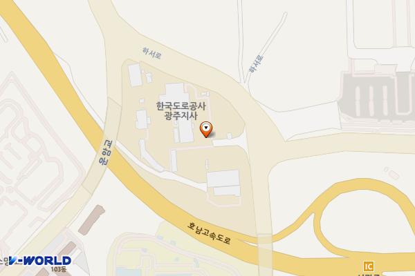 한국도로공사 광주지사 위치 지도 — 전남광주통합특별시 북구 하서로111
