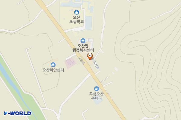오산면사무소 위치 지도 — 전남광주통합특별시 곡성군 오산면 오산로 601
