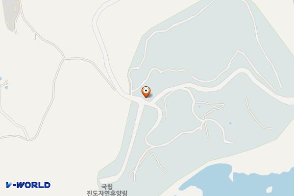 진도자연휴양림 위치 지도 — 전남광주통합특별시 진도군 임회면 동령개길 1-92