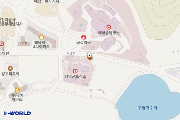 해남군 보건소 위치 지도 — 전남광주통합특별시 해남군 해남읍 해리 186