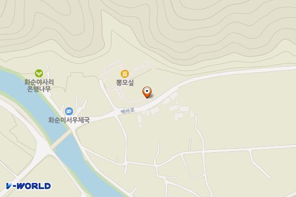 잠업권역 이서커뮤니티센터 위치 지도 — 전남광주통합특별시 화순군 이서면 백아로 3114