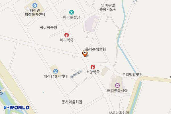 상생경제과주차장 위치 지도 — 전북특별자치도 고창군 해리면 하련리189-5