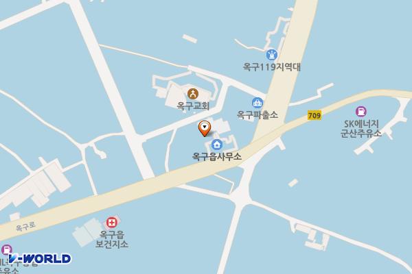 옥구읍사무소 위치 지도 — 전북특별자치도 군산시 옥구읍 옥구로 6