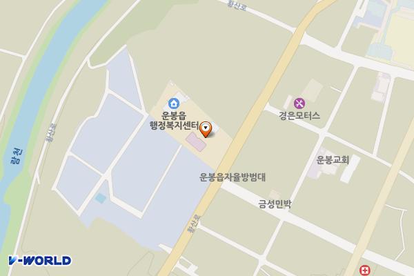 운봉읍행정복지센터 위치 지도 — 전북특별자치도 남원시 운봉읍 황산로 1083