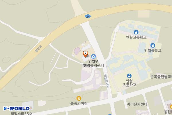 인월면행정복지센터 위치 지도 — 전북특별자치도 남원시 인월면 서무리 628-3