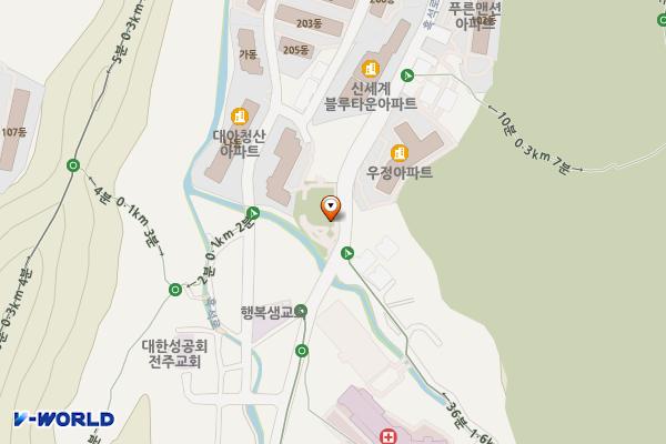 서서학동 만남의 광장 위치 지도 — 전북특별자치도 전주시 완산구 서서학동 986-6