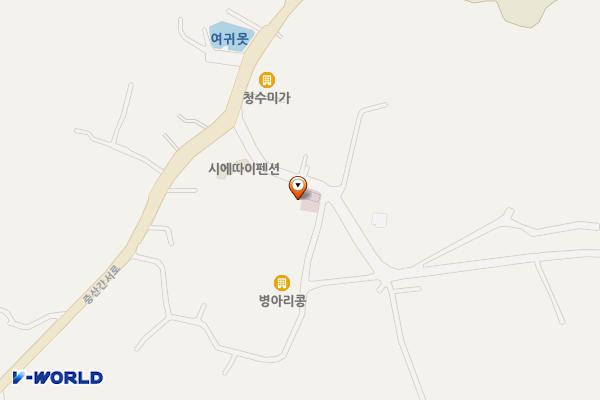 산양리 다목적회관 위치 지도 — 제주특별자치도 제주시 한경면 연명로 8-1