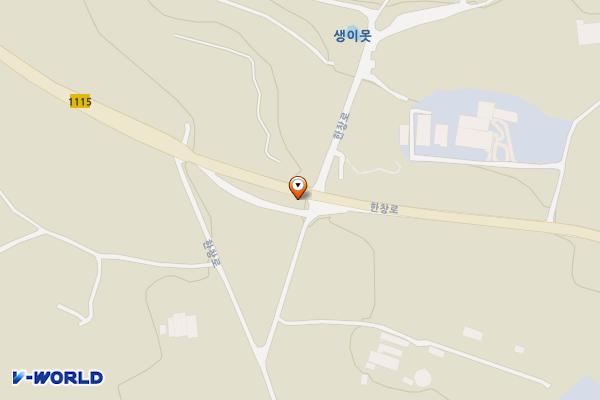 도로 주차장 위치 지도 — 제주특별자치도 제주시 한림읍 금악리 1242-8