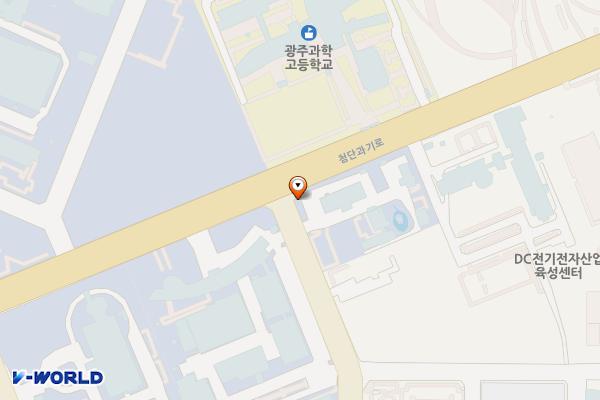영산강물환경연구소 위치 지도 — 전남광주통합특별시 북구 첨단과기로 208번길 5