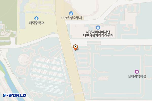 스튜디오큐브 위치 지도 — 대전광역시 유성구 대덕대로 480