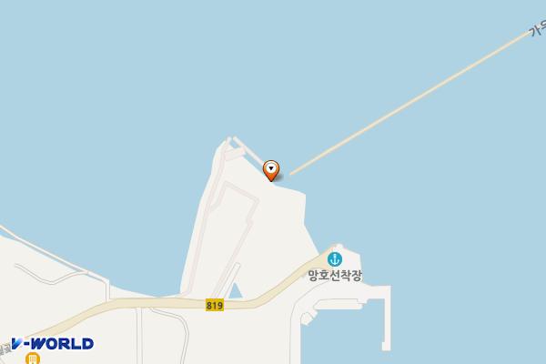 도암 망호 가우도 주차장 위치 지도 — 전남광주통합특별시 강진군 도암면 신기리 123-3