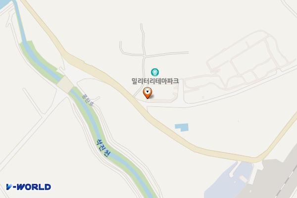 밀리터리테마파크 위치 지도 — 전남광주통합특별시 무안군 몽탄면 우명길 21