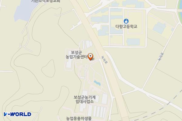 보성농업기술센터 주차장 위치 지도 — 전남광주통합특별시 보성군 보성읍 옥평리 781
