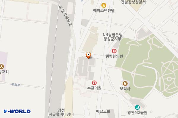 터미널 제1 주차장 위치 지도 — 전남광주통합특별시 장성군 장성읍 영천로 125