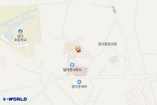 엄다면사무소 위치 지도 — 전남광주통합특별시 함평군 엄다면 엄다길 53