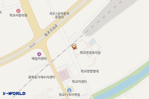 학나래 문화복지센터 위치 지도 — 전남광주통합특별시 함평군 학교면 사거리 553