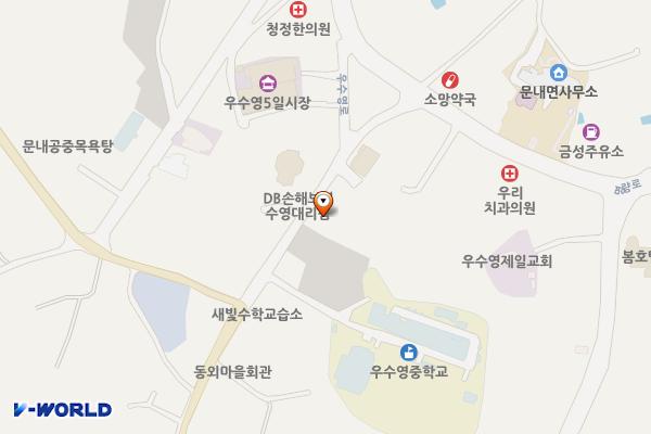 문내공영주차장 위치 지도 — 전남광주통합특별시 해남군 문내면 동외리 884-2