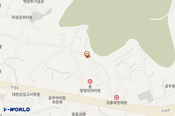 산성동 쌈지주차장(12) 위치 지도 — 충청남도 공주시 산성동 64-7
