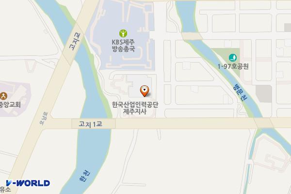 한국산업인력공단 제주지사 위치 지도 — 제주특별자치도 제주시 복지로 19