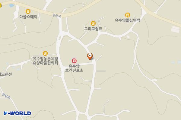 유수암리사무소 위치 지도 — 제주특별자치도 제주시 애월읍 유수암평화길 14