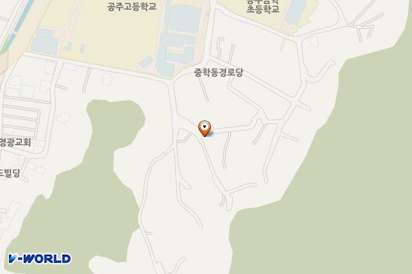 시나무골 주차장 위치 지도 — 충청남도 공주시 중학동 179-1