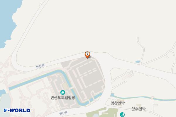 변산해수욕장 위치 지도 — 전북특별자치도 부안군 변산면 대항리 609