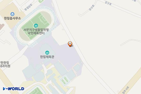 한림종합운동장 주차장 위치 지도 — 제주특별자치도 제주시 한림읍 한림리 887-2