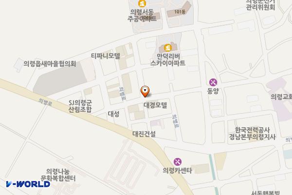 시외버스터미널 (경남 의령군) 위치 지도 — 경상남도 의령군 의령읍 서동리 277