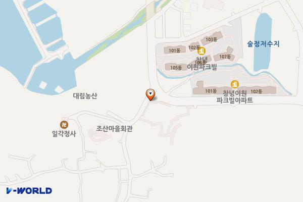 조산공영주차장 위치 지도 — 경상남도 창녕군 창녕읍 조산리 16