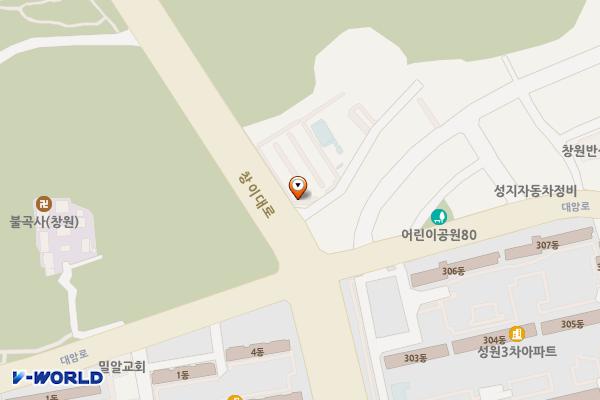 성산노인복지관 위치 지도 — 경상남도 창원시 성산구 창이대로 781