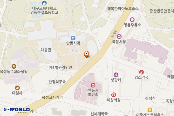 안동시청점 위치 지도 — 경상북도 안동시 퇴계로 115