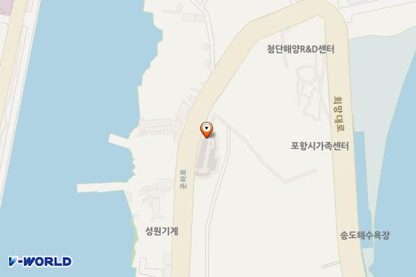 송도 노외주차장(동성조선 앞 임시공영주차장) 위치 지도 — 경상북도 포항시 남구 운하로 238