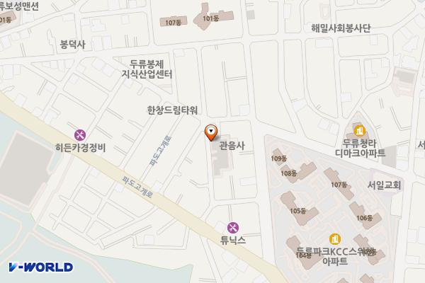 두류1·2동1공영주차장 위치 지도 — 대구광역시 달서구 두류동 1252-4