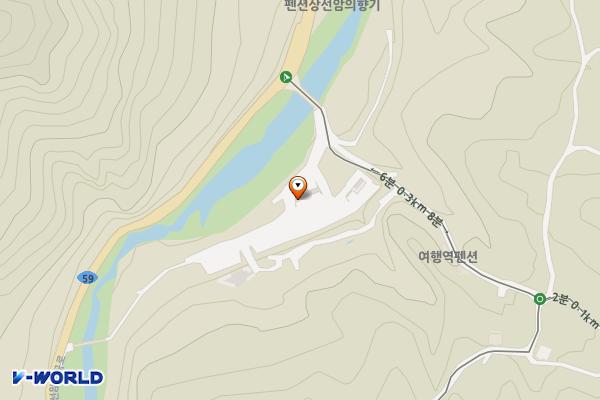월악산국립공원 상선암 주차장 위치 지도 — 충청북도 단양군 단성면 가산리 776