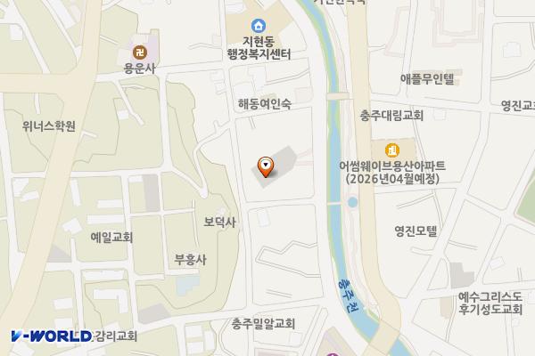 지현동 공영주차장 위치 지도 — 충청북도 충주시 지현동 696