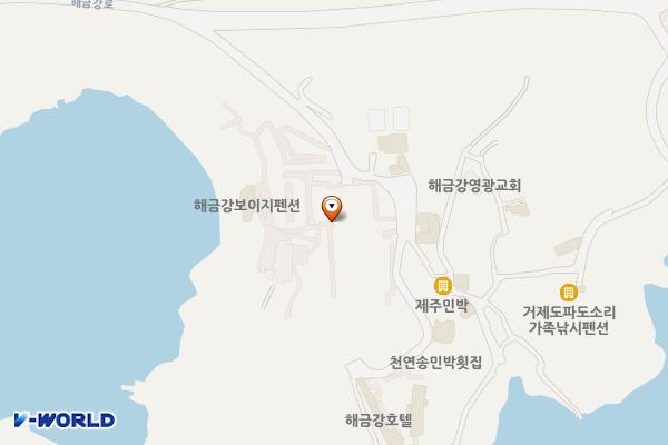 한려해상국립공원 해금강 주차장 위치 지도 — 경상남도 거제시 남부면 갈곶리 85-2