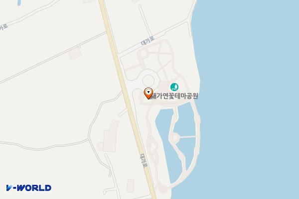 대가저수지연꽃테마공원 주차장 위치 지도 — 경상남도 고성군 대가면 유흥리 304