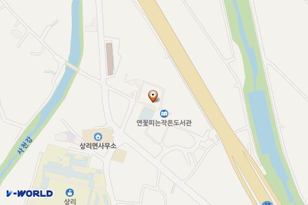 상리면 문화센터(생태주차장) 위치 지도 — 경상남도 고성군 상리면 척번정리 464-1