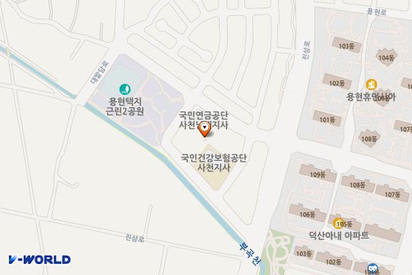 국민연금공단 사천남해지사 위치 지도 — 경상남도 사천시 용현면 대밭담로 13