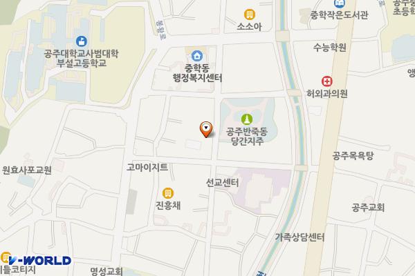 반죽동 쌈지주차장(17) 위치 지도 — 충청남도 공주시 반죽동 291-1