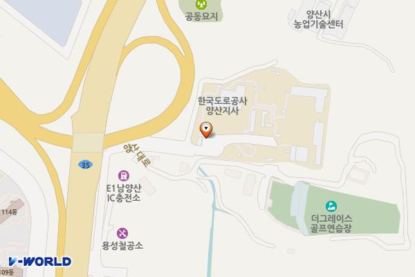 한국도로공사 양산지사 위치 지도 — 경상남도 양산시 동면 양산대로 542-45