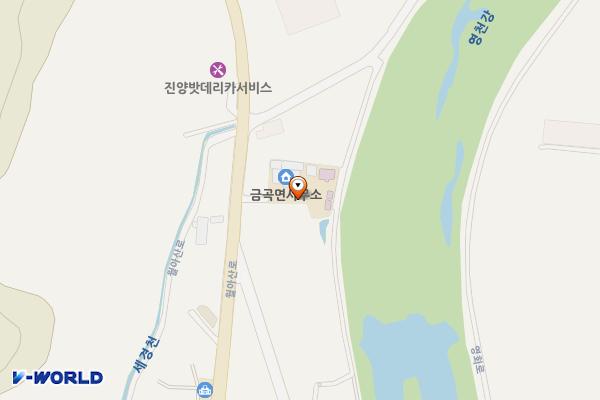 금곡면사무소 위치 지도 — 경상남도 진주시 금곡면 월아산로 140